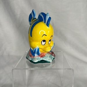Vintage Disney Japan The Little Mermaid Flounder Ceramic Figurine
